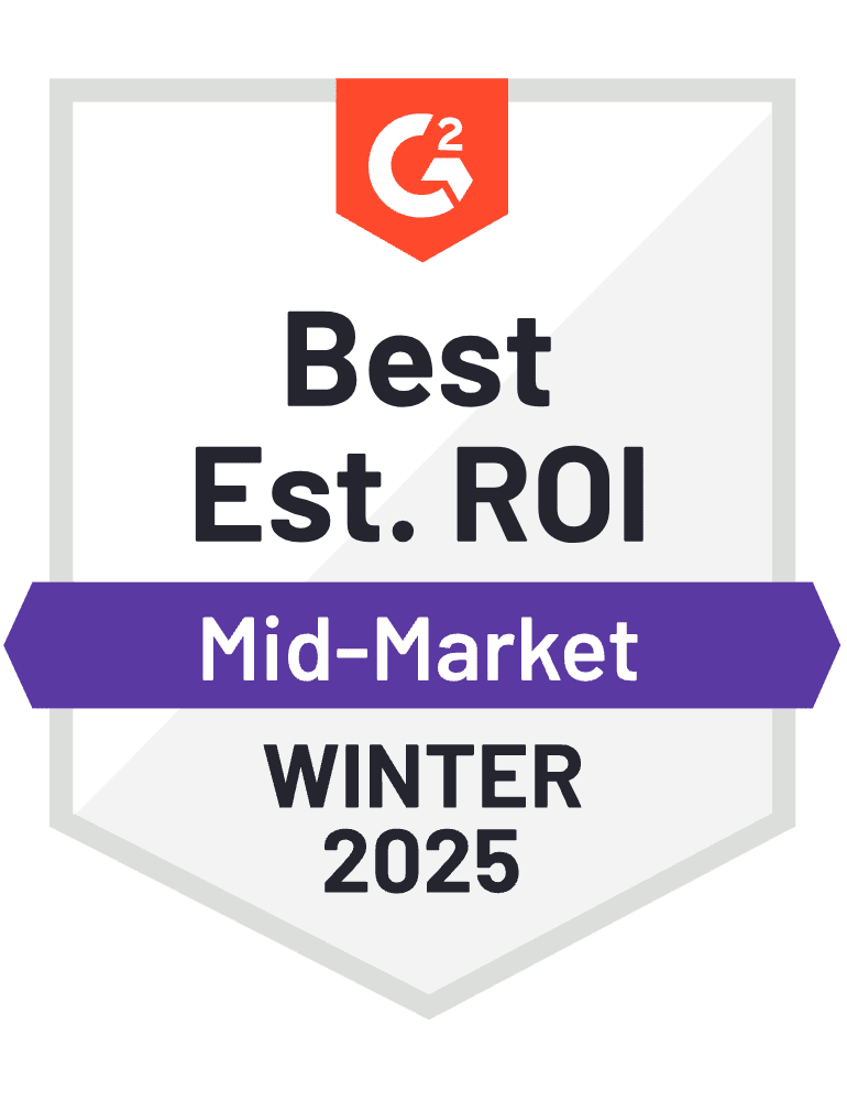 G2 Best Est. ROI 2025