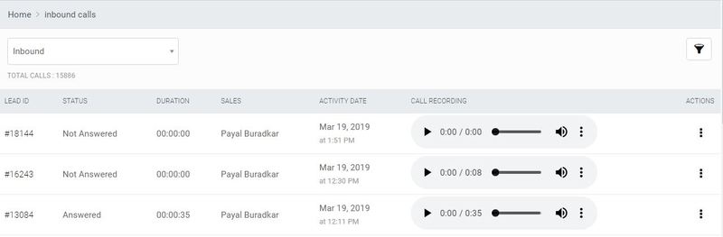 Call recording feature