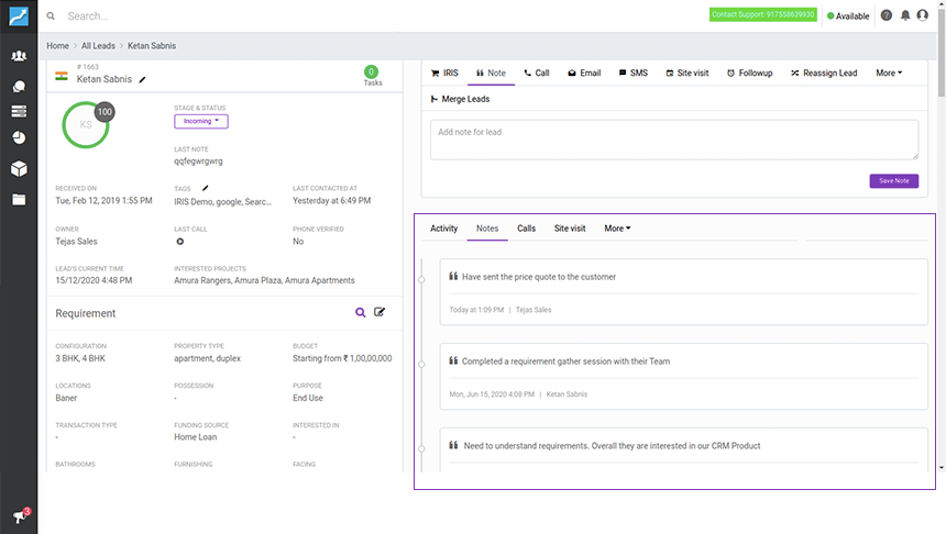 Enhanced team collaboration with Sell.Do real estate CRM